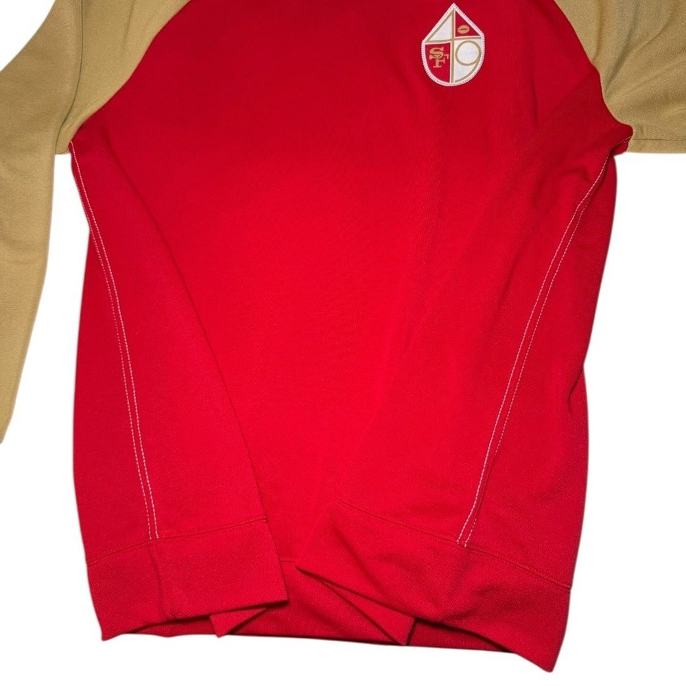 Nike San Francisco 49ers Crewneck Sweatshirt‎ Men's XL Red/Gold - Picture 7 of 11